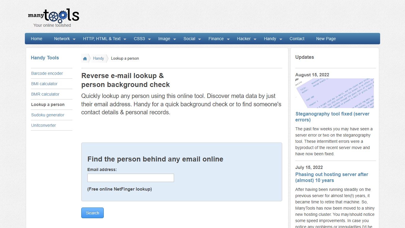 Find the person behind any email online - many tools